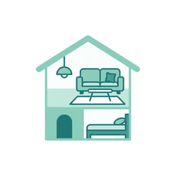 주거 공간 리모델링 아이콘